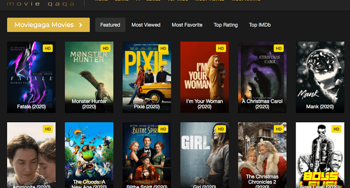 MovieGaga Alternatives